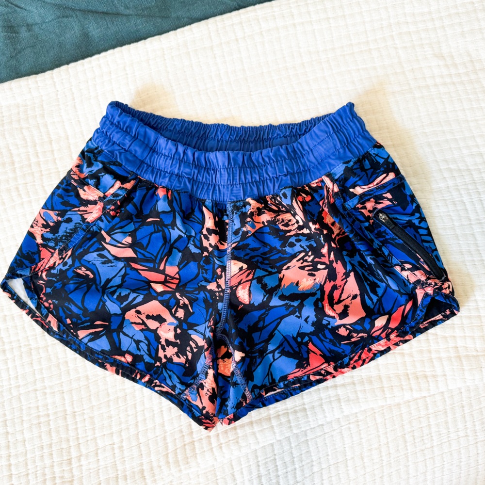 LULULEMON TRACKER SHORT | SIZE 6 | PAINT STORM HARBOR BLUE
